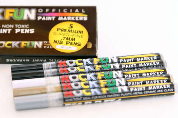 Rockfun Super Fine Paint Pens for rock painting