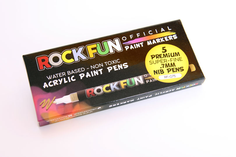 2pc 2.0mm outliner - Acrylic Paint Pens (Black & White) - RockFun -  Official 