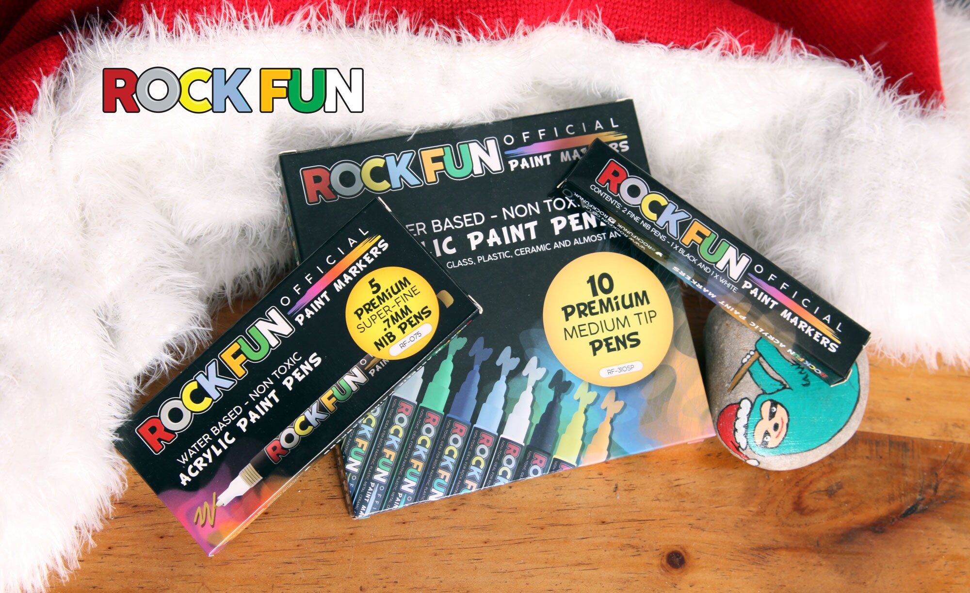 2pc 2.0mm outliner - Acrylic Paint Pens (Black & White) - RockFun -  Official 